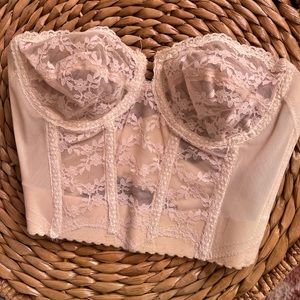 Vintage lacy backless bra